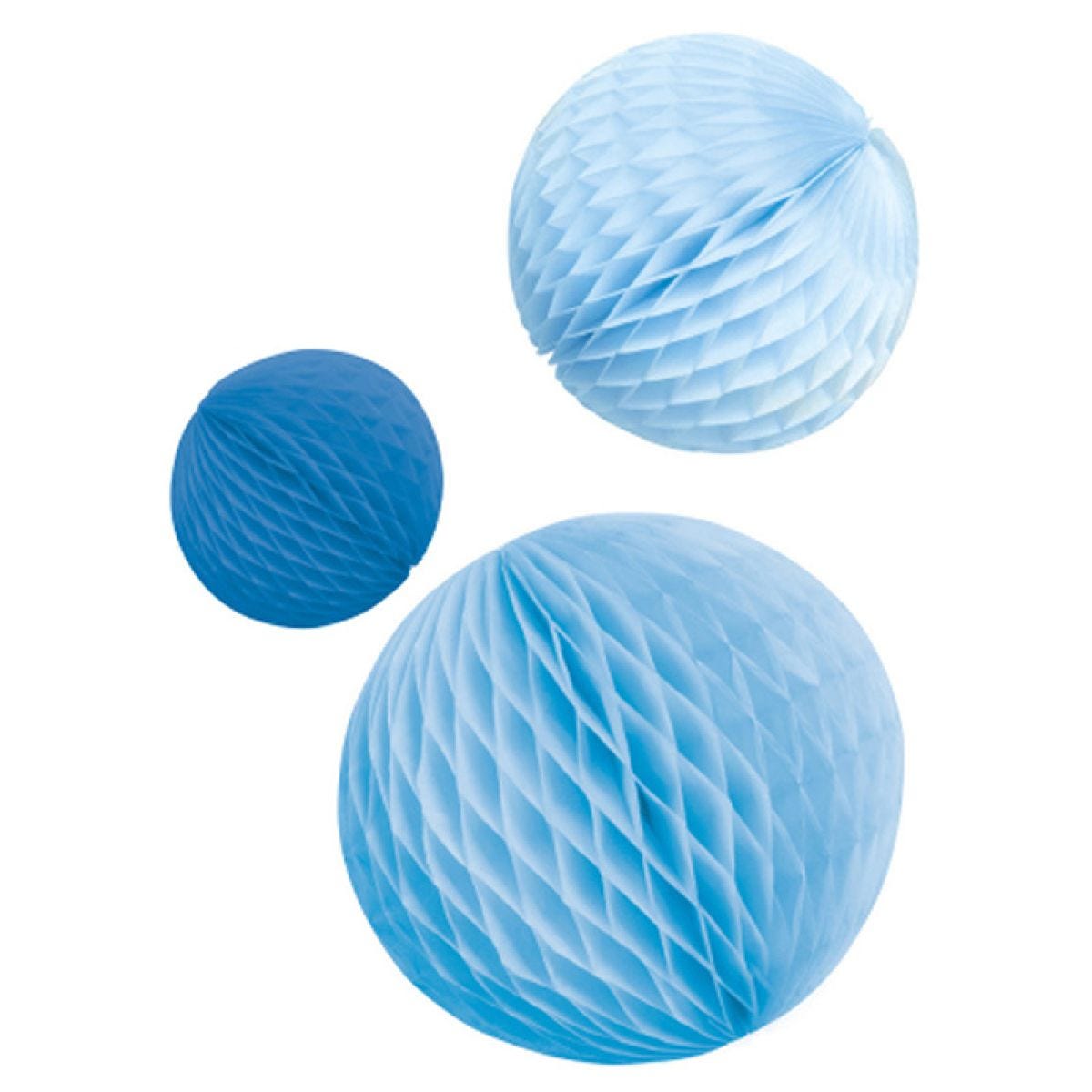 Sky Blue Honeycomb Balls (3pk)