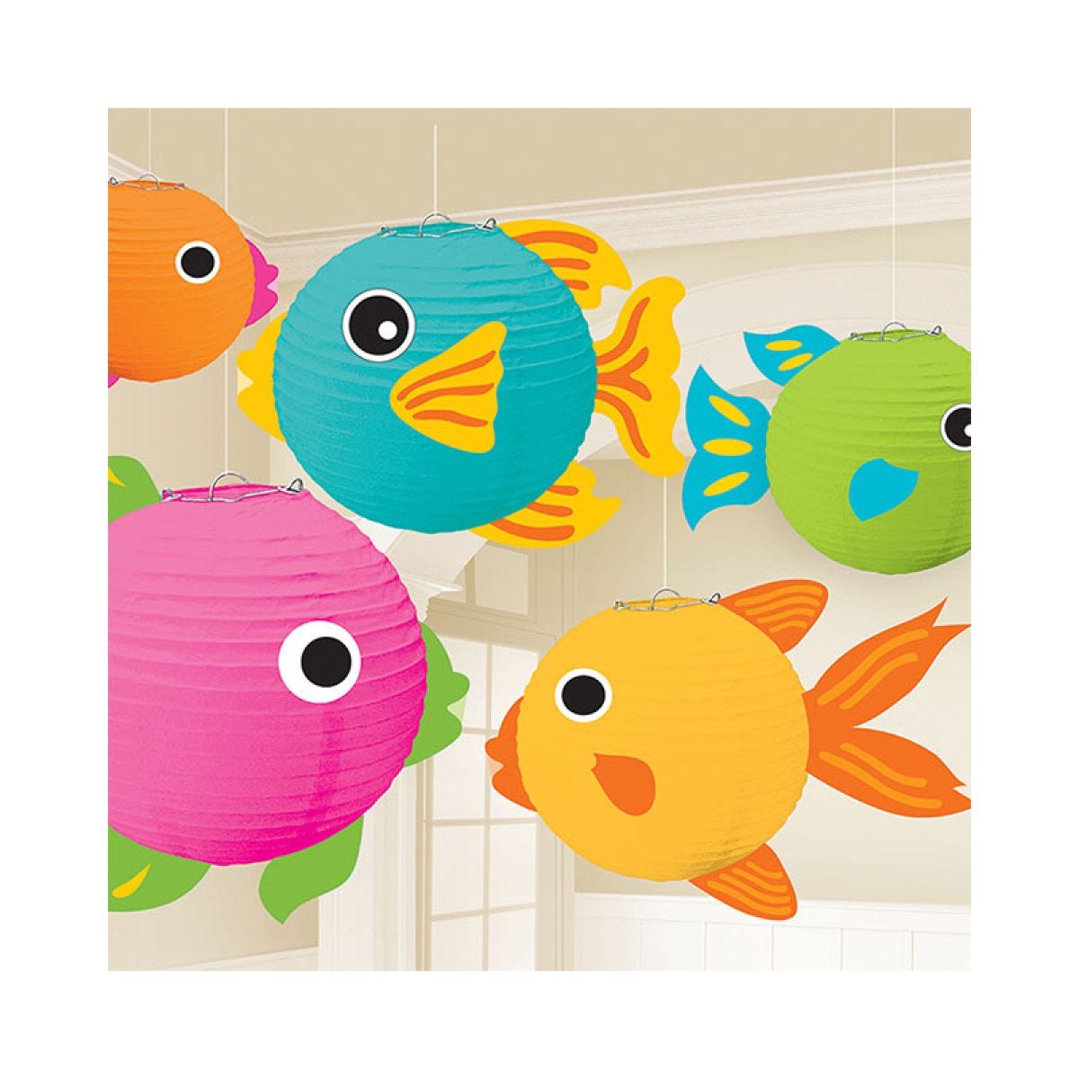 Fish Lanterns - 24cm (5pk)