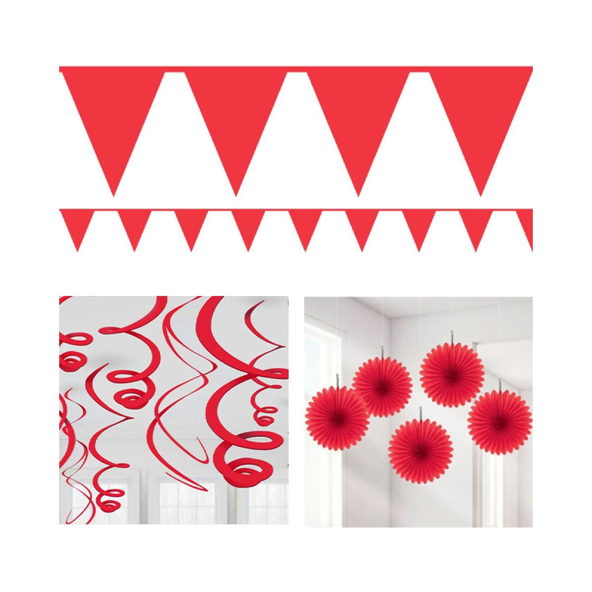 Red Party Decorating Kit