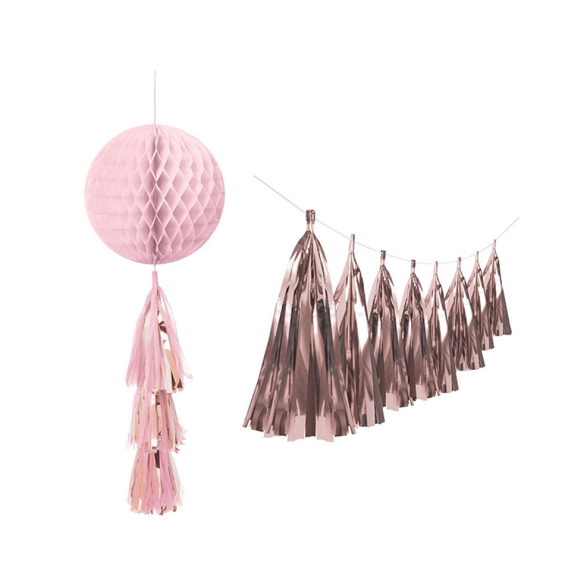 Rose Gold Tassel Party Decorating Kit