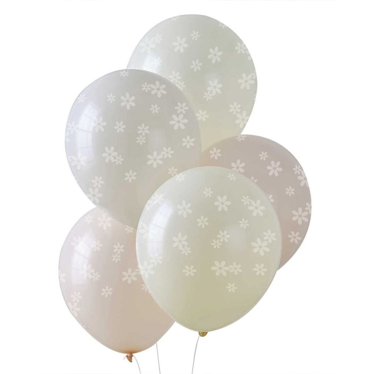 Ditsy Daisy Printed Daisy Balloons - 12" Latex (5pk)