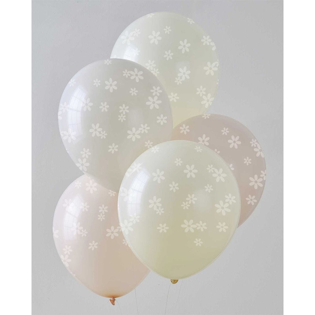 Ditsy Daisy Printed Daisy Balloons - 12" Latex (5pk)