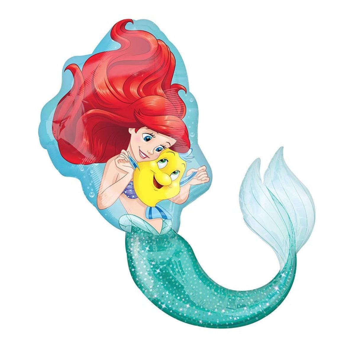 Disney Aerial Little Mermaid Balloon - 28" x 34" Foil
