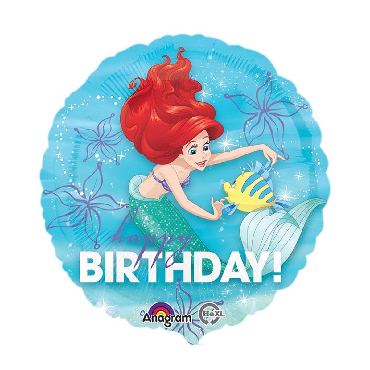 Disney Ariel Birthday Balloon - 18" Foil
