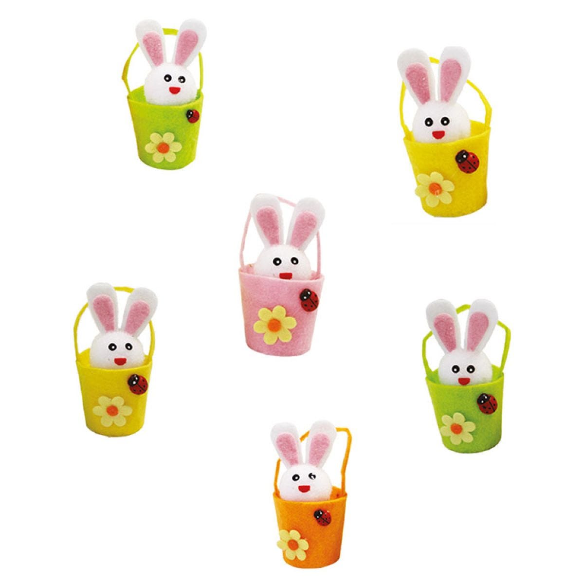 Easter Bunnies in Buckets (2pk)