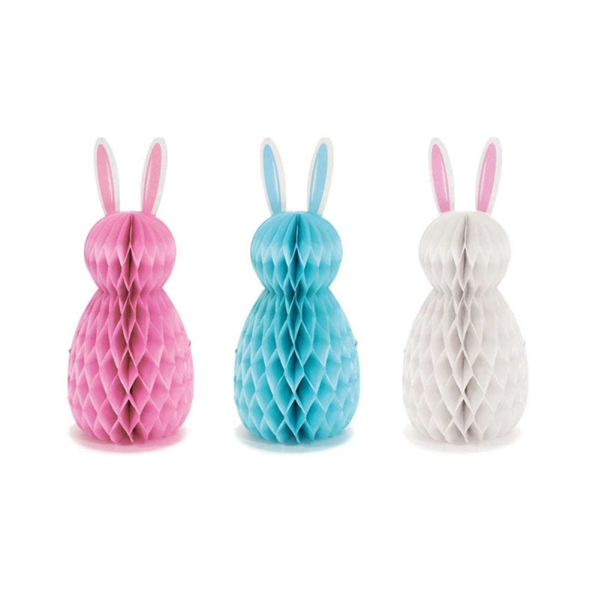 Honeycomb Easter Bunny - 37cm - Assorted