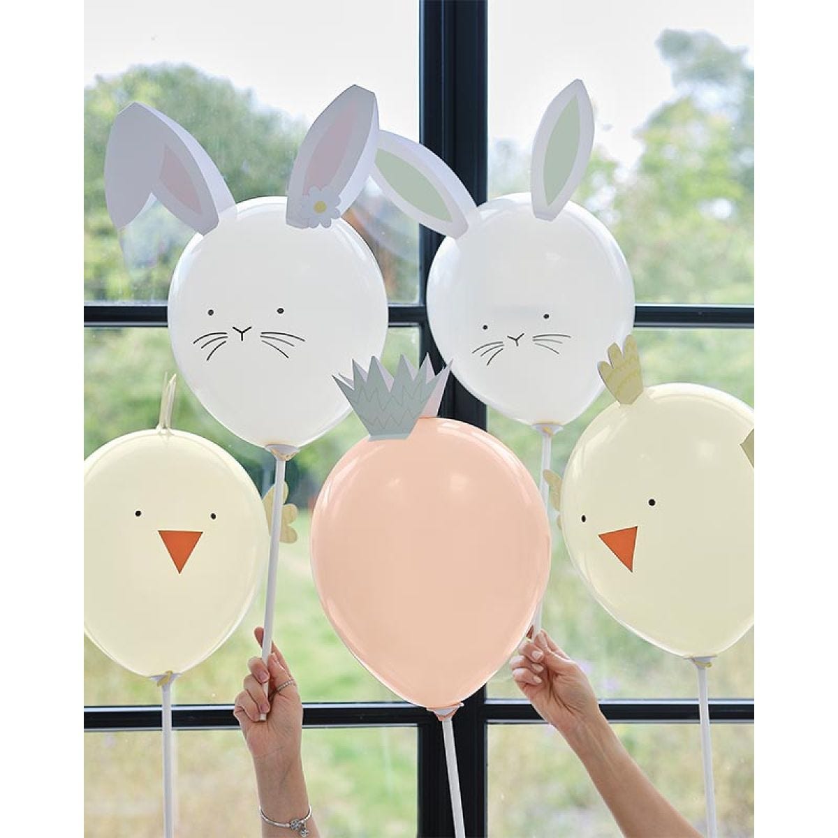 Easter Print Balloons - 12" Latex (5pk)