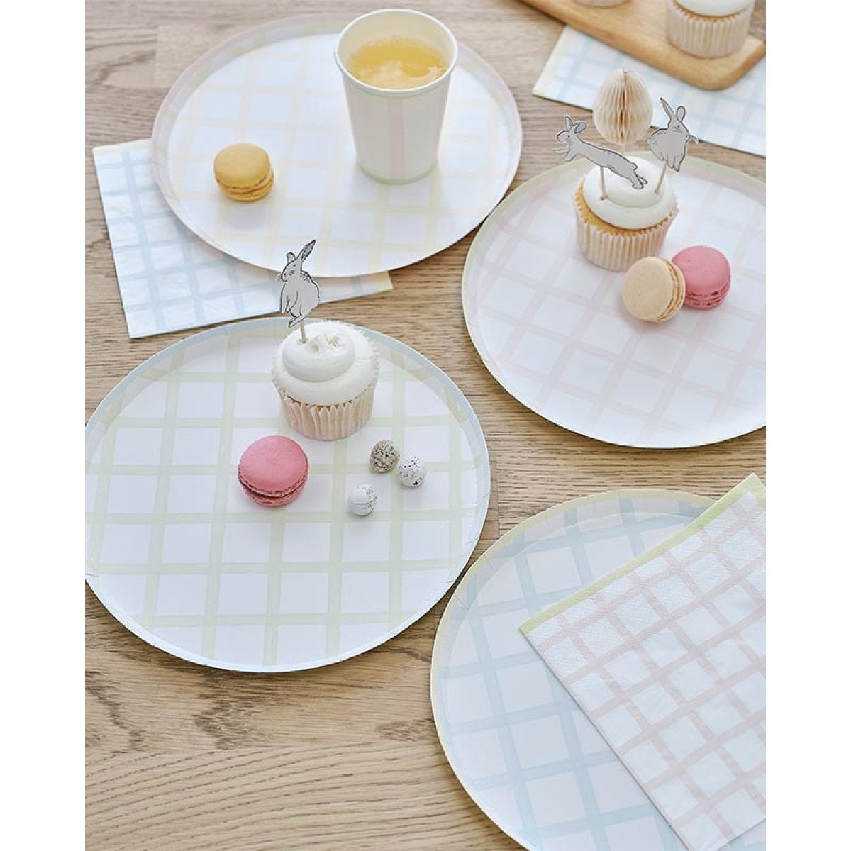 Easter Check Paper Plates (8pk)