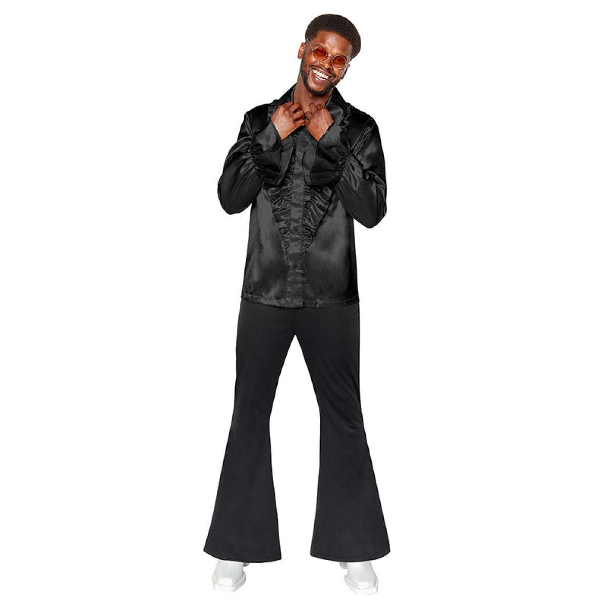 70s Black Disco Flares - Adult Costume