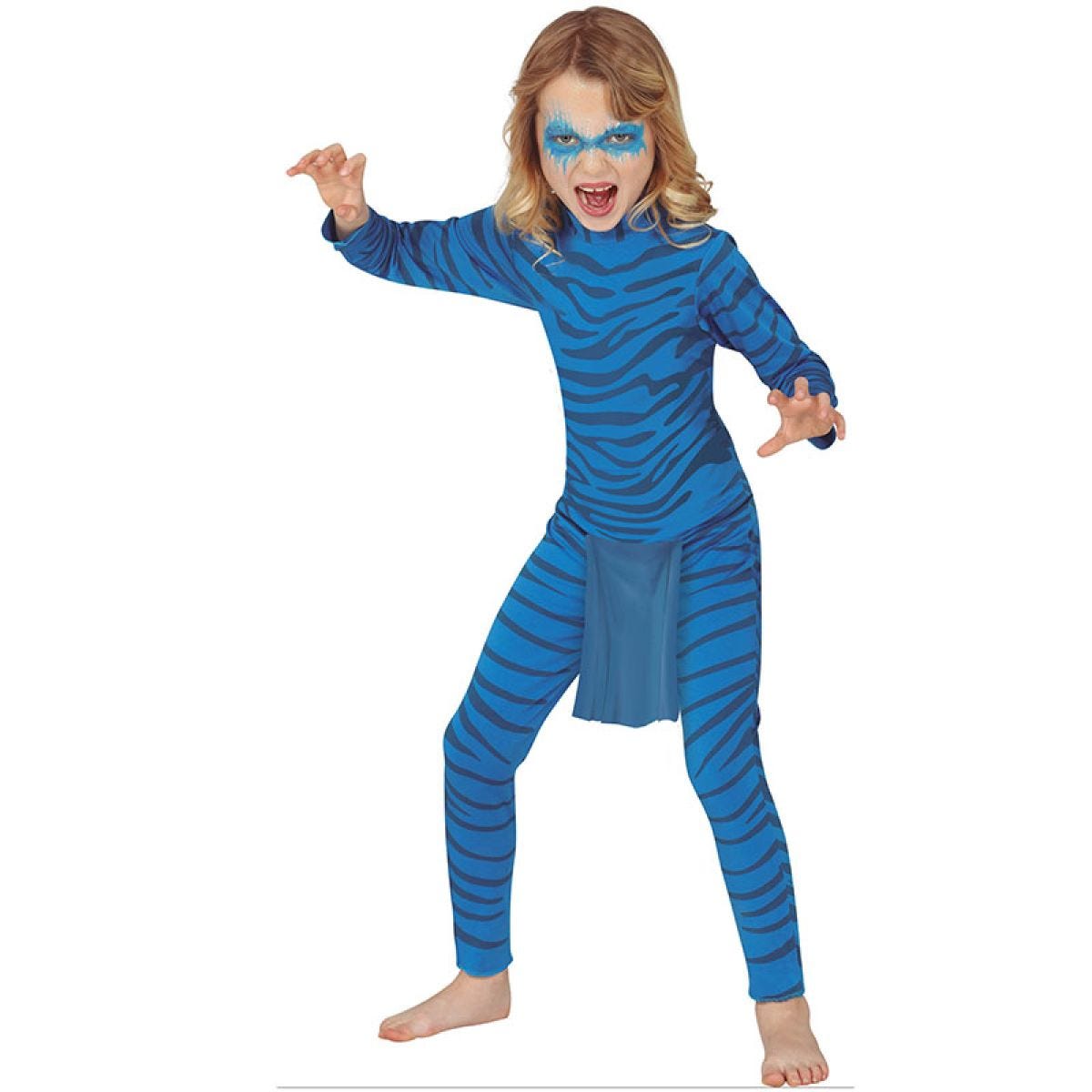 Blue Skinned Humaniod - Child Costume