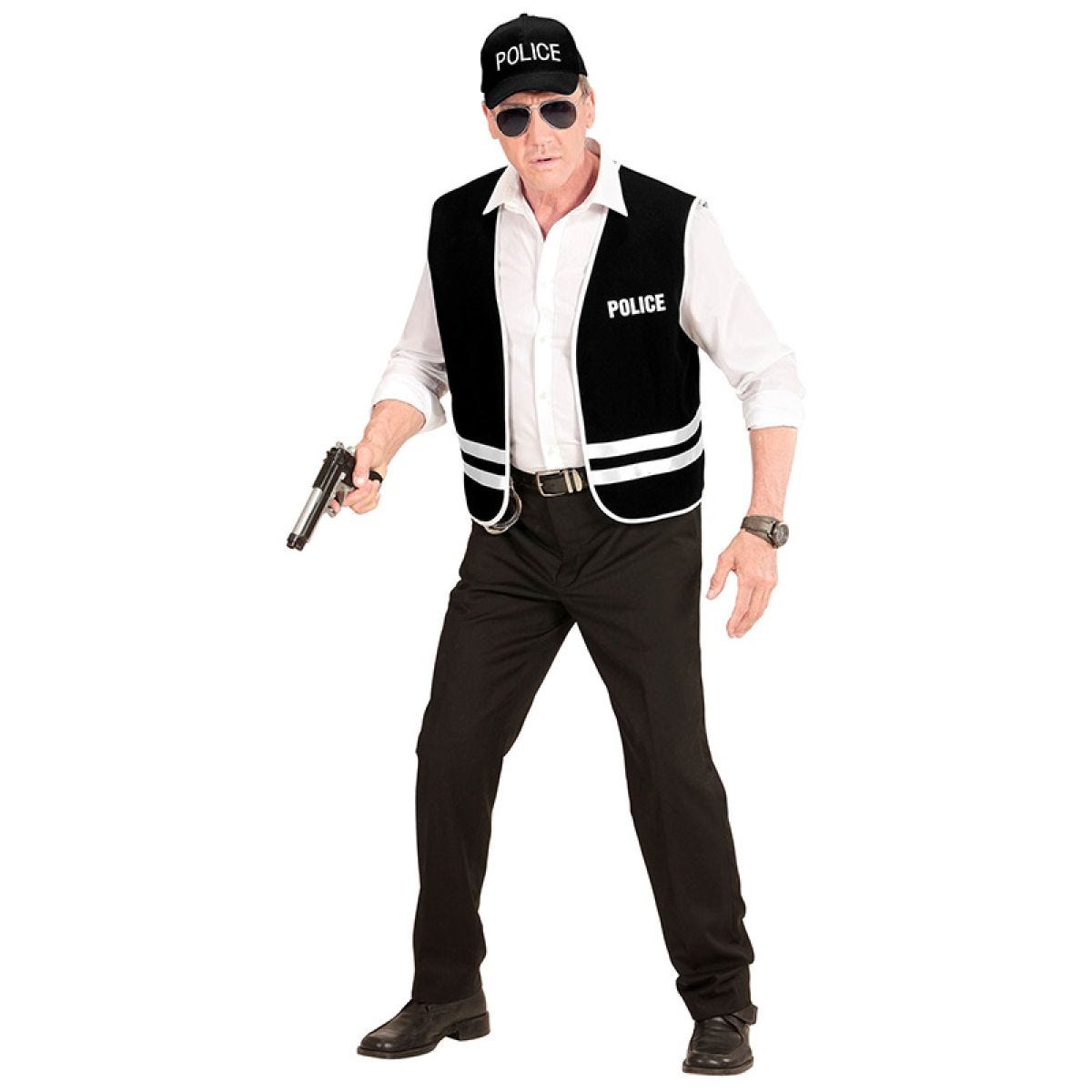 Police Officer Vest and Hat - Adult Costume
