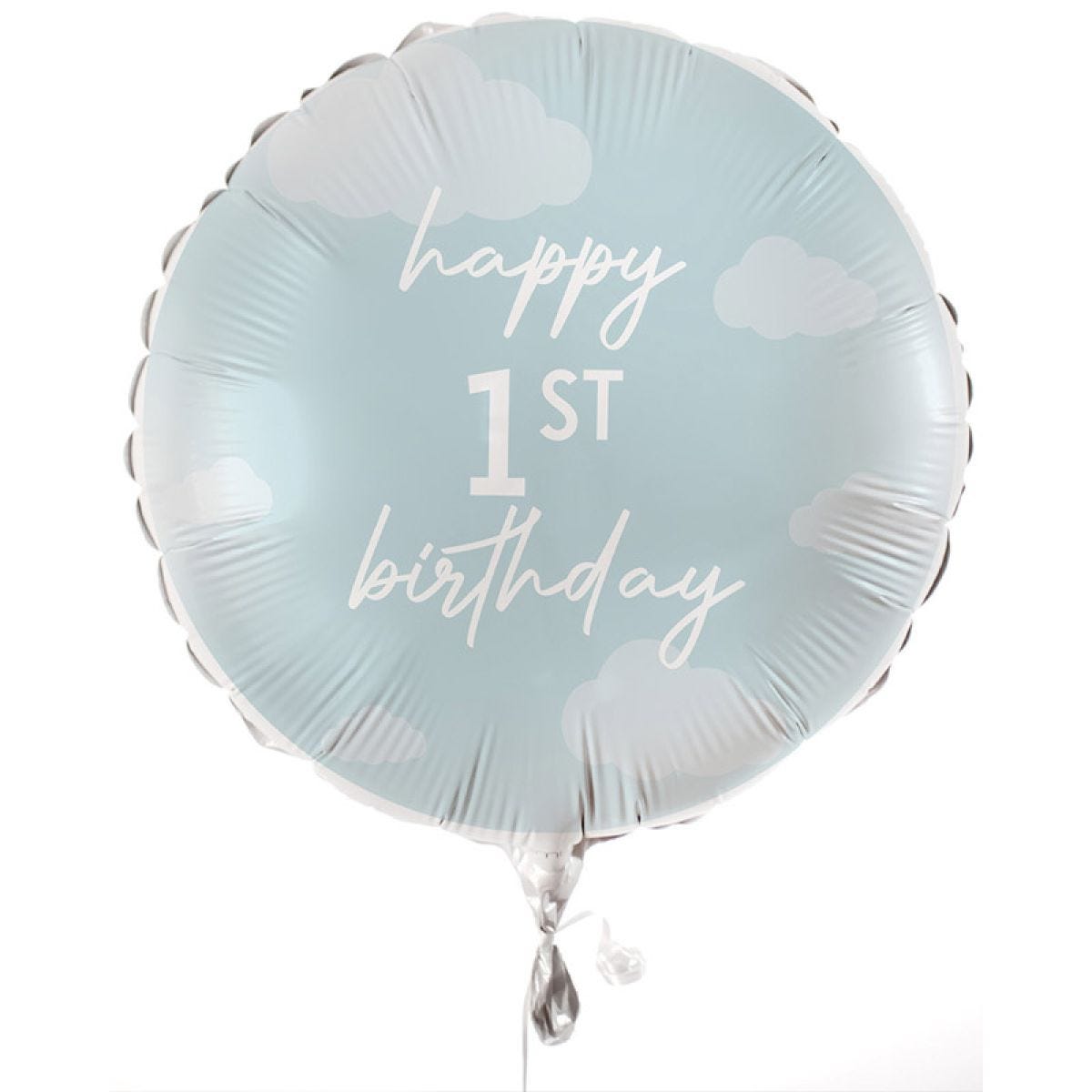 1st Birthday Blue &apos;Happy 1st Birthday&apos; Balloon - 18" Foil