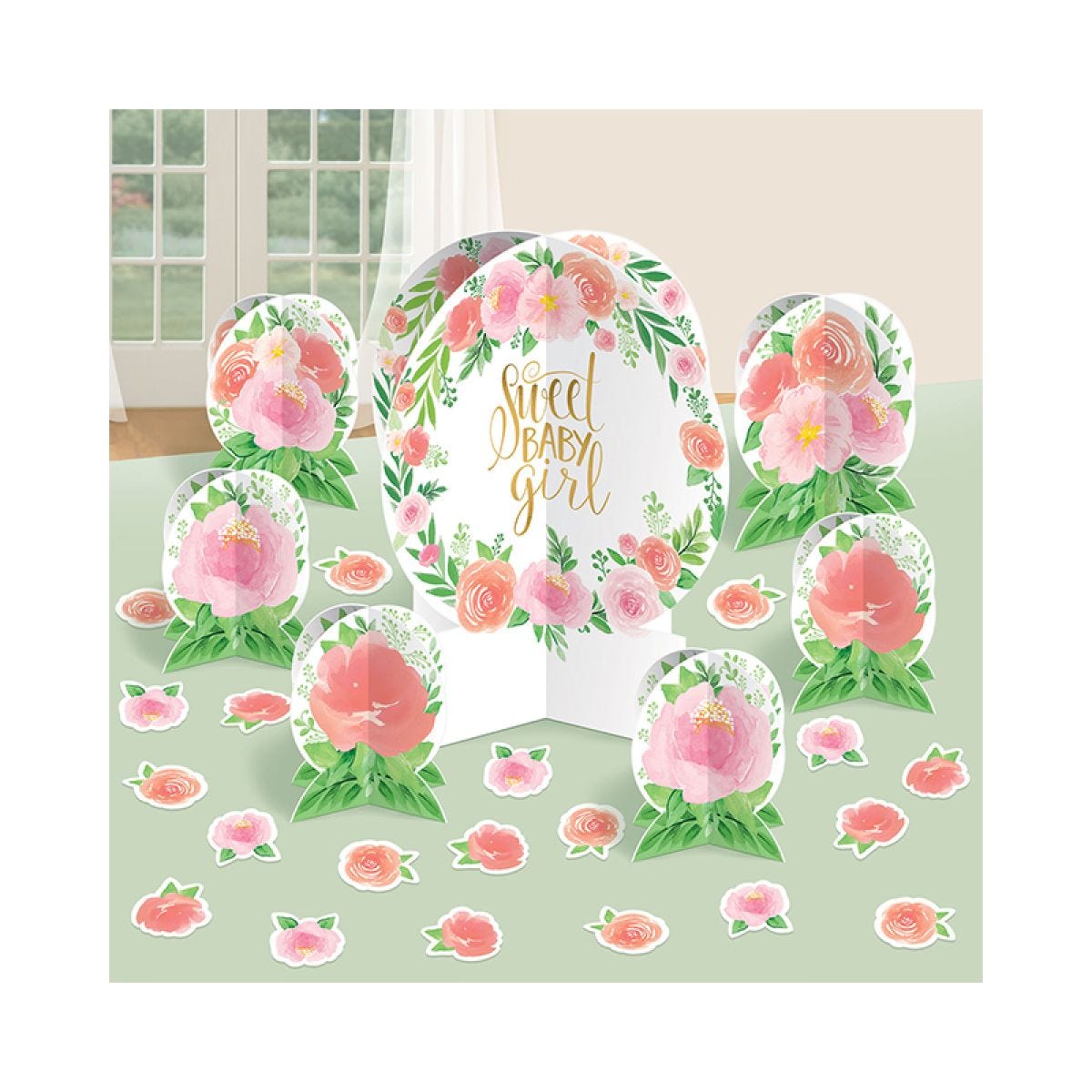 Floral Baby Table Decorating Kit
