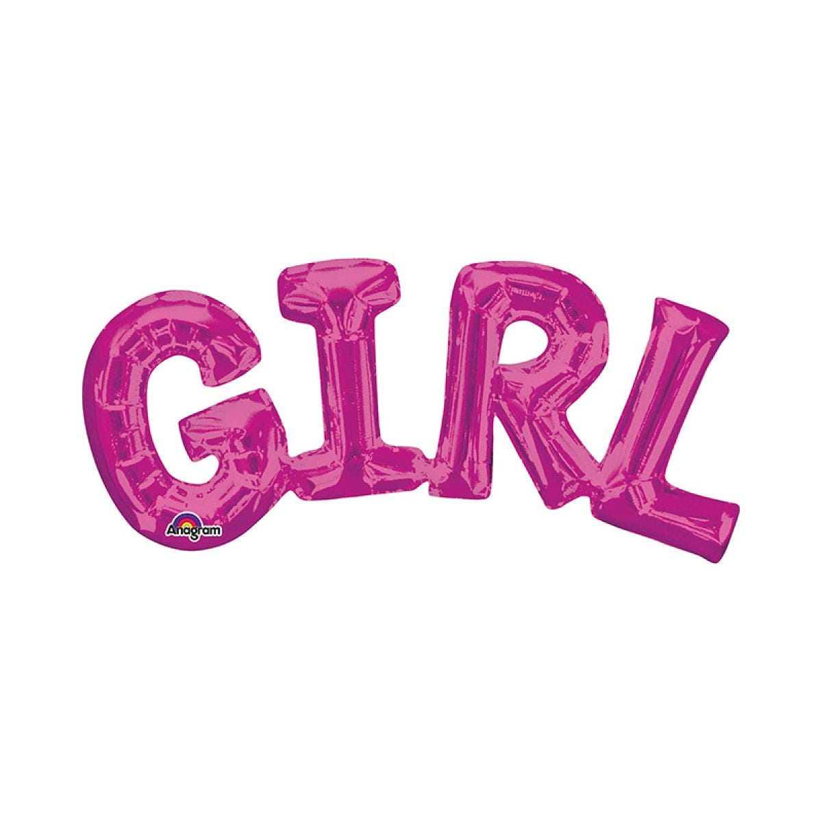 Girl Pink Foil Phrase Balloon