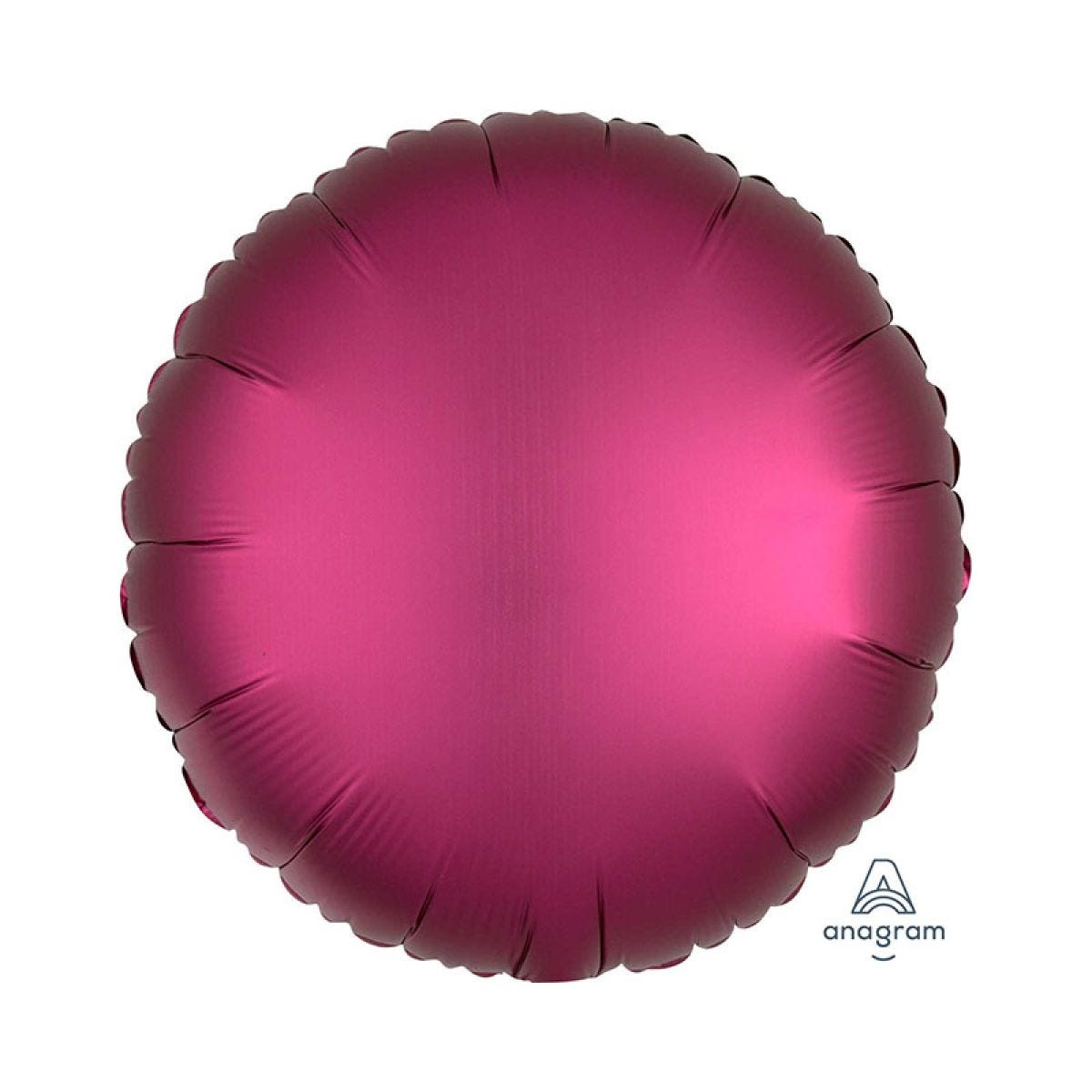 Pomegranate Satin Luxe Circle Foil Balloon - 18" Unpackaged