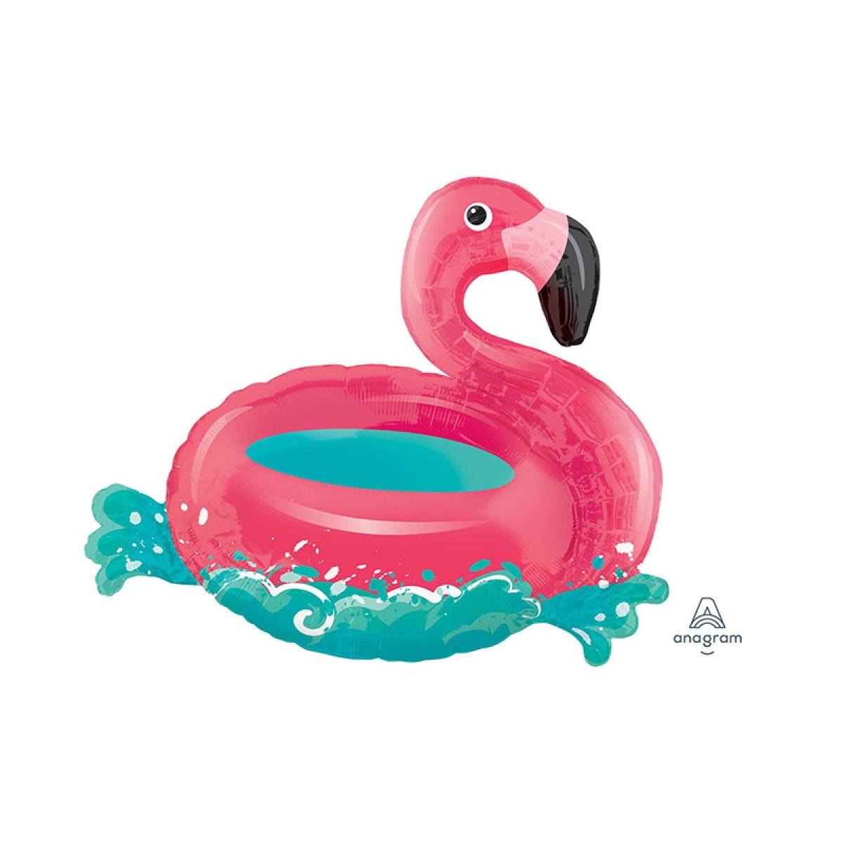 Floating Flamingo SuperShape Balloon - 30" Foil