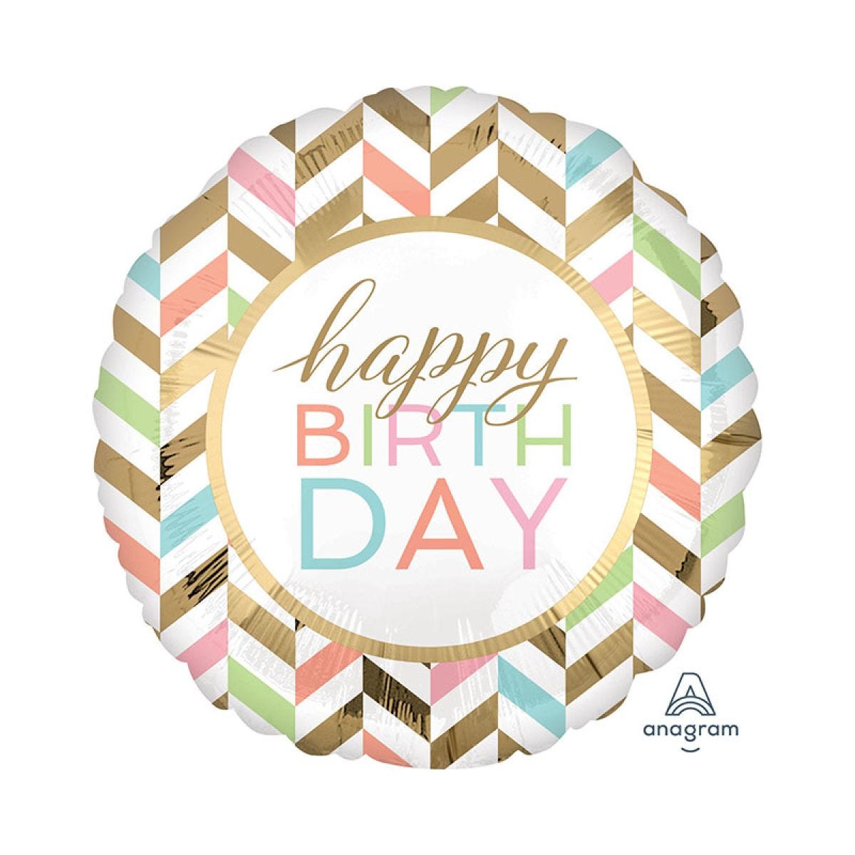 Confetti Fun &apos;Happy Birthday&apos; Jumbo Balloon - 28" Foil