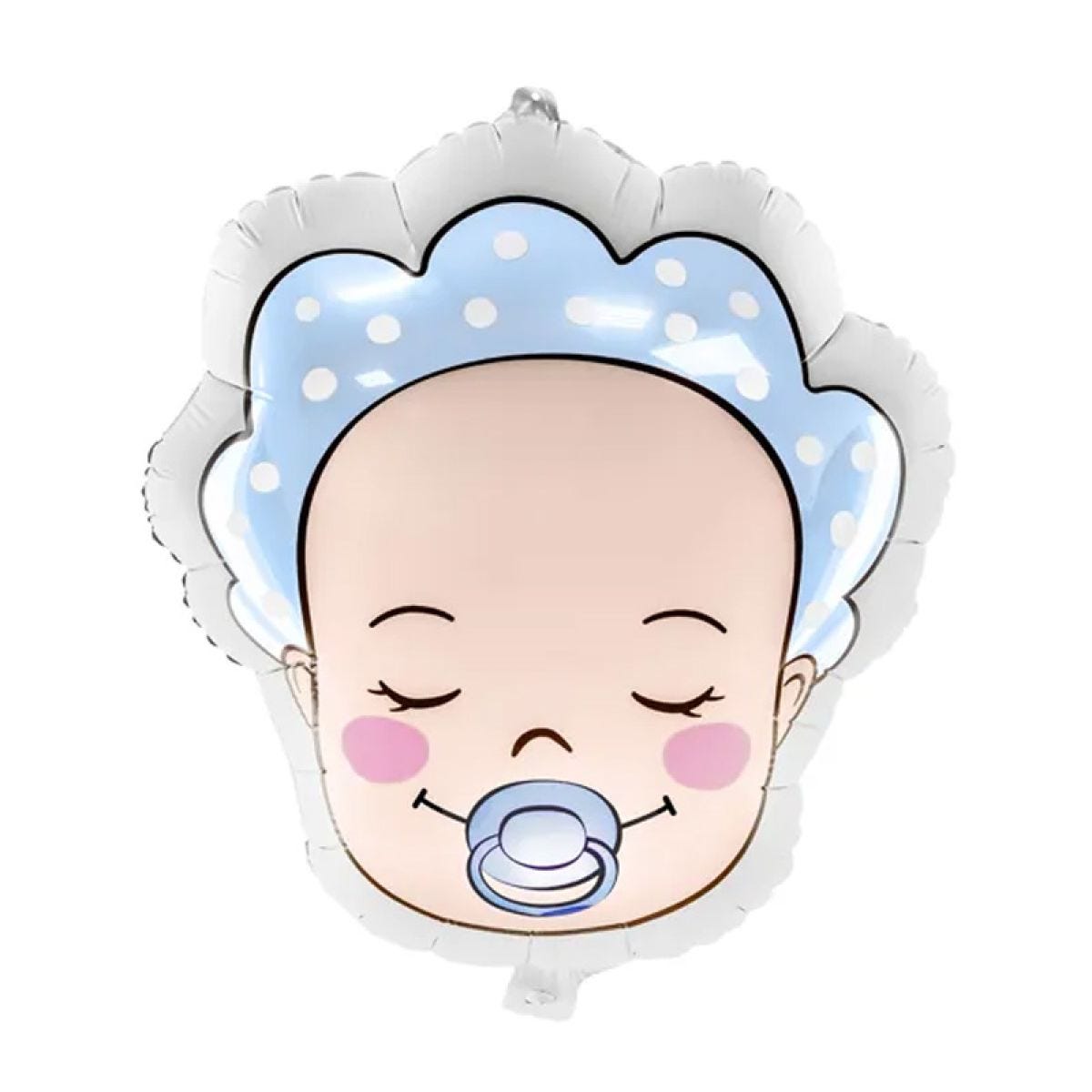 Baby Boy Face Balloon - 18" Foil