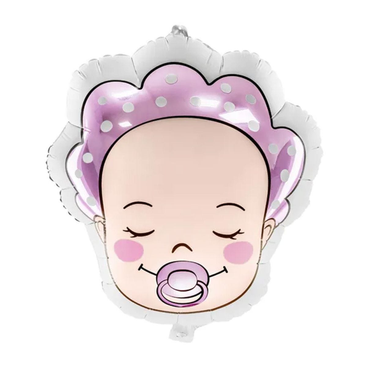 Baby Girl Face Balloon - 18" Foil