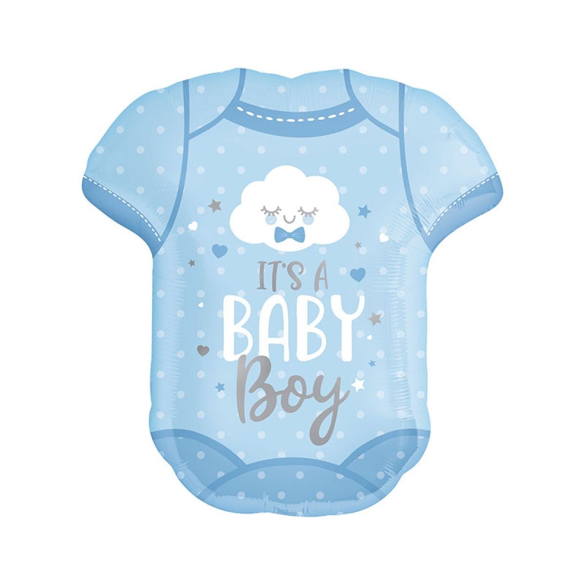 Blue It&apos;s A Boy Babygrow Balloon - 24" Foil