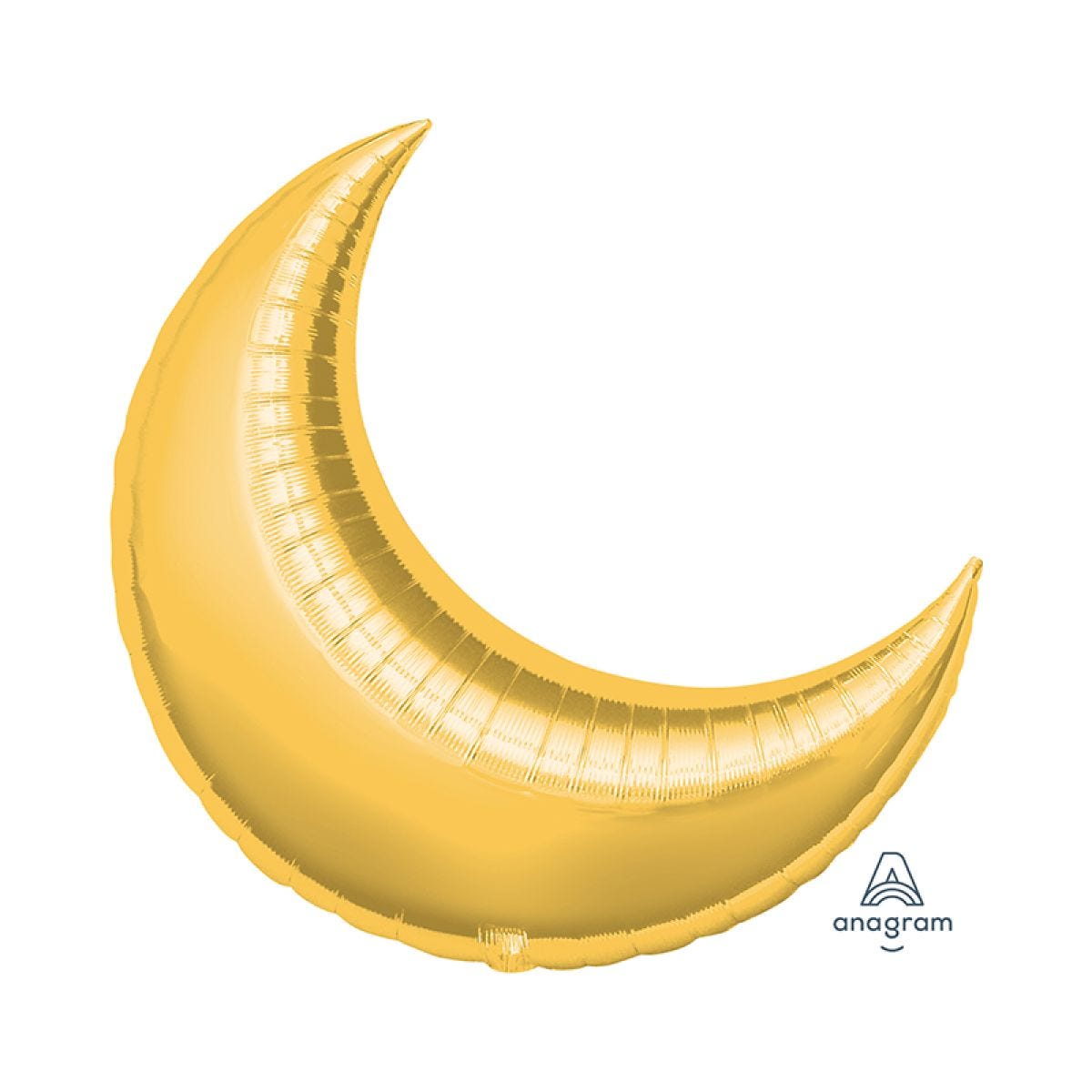 Large Gold Crescent Balloons - 35" Foil (3pk)