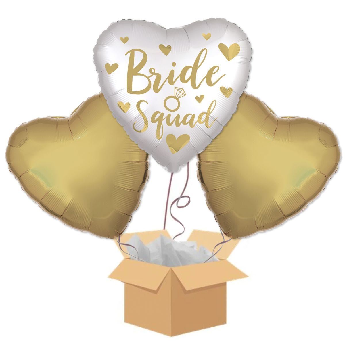 Bride Squad Hen Party Balloon Bouquet - Delivered Inflated
