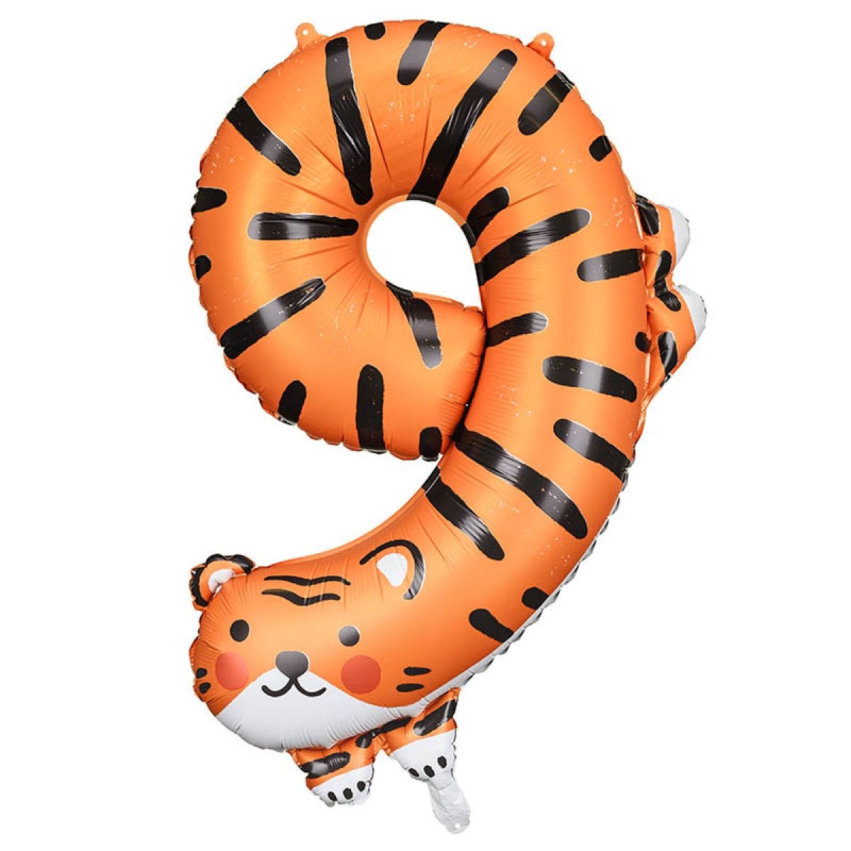 Tiger Number 9 Balloon - 34" Foil