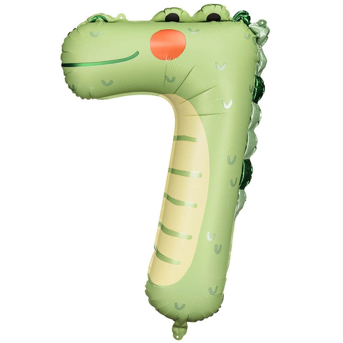Crocodile Number 7 Balloon - 34" Foil