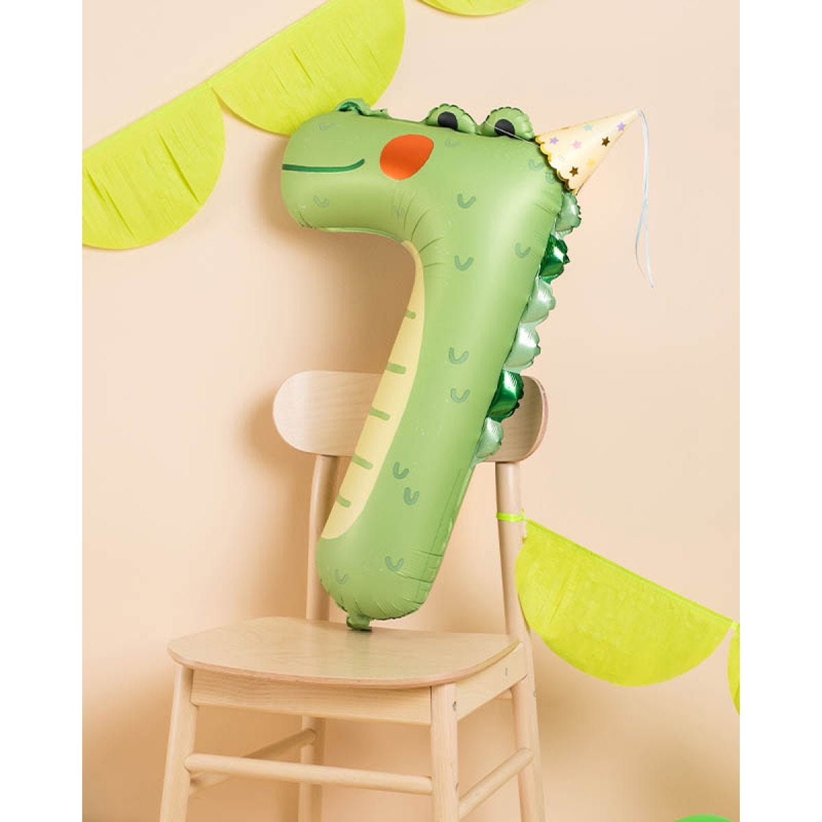 Crocodile Number 7 Balloon - 34" Foil