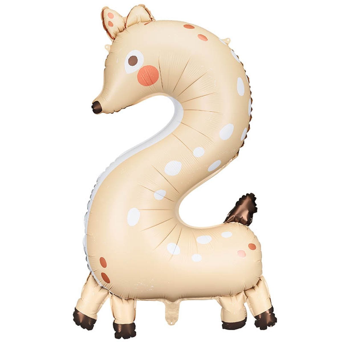 Deer Number 2 Balloon - 34" Foil