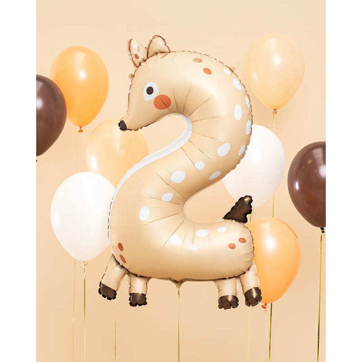 Deer Number 2 Balloon - 34" Foil