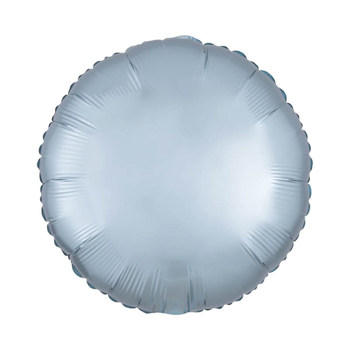 Satin Luxe Pastel Blue Round Foil Balloon - 18" Foil