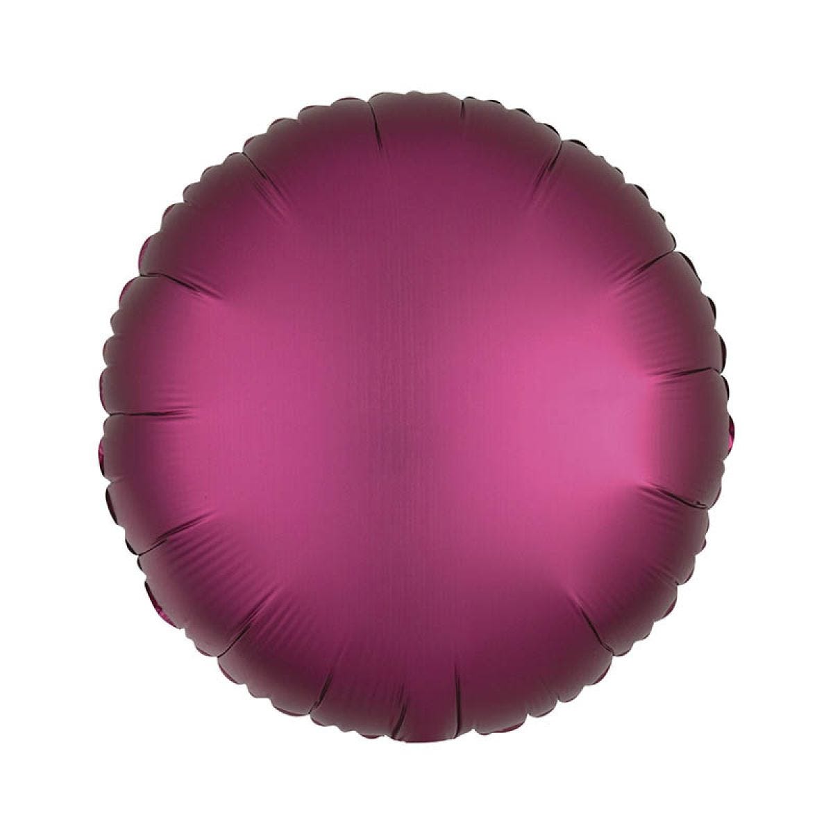 Silk Lustre Pomegranate Pink Round Balloon - 18" Foil