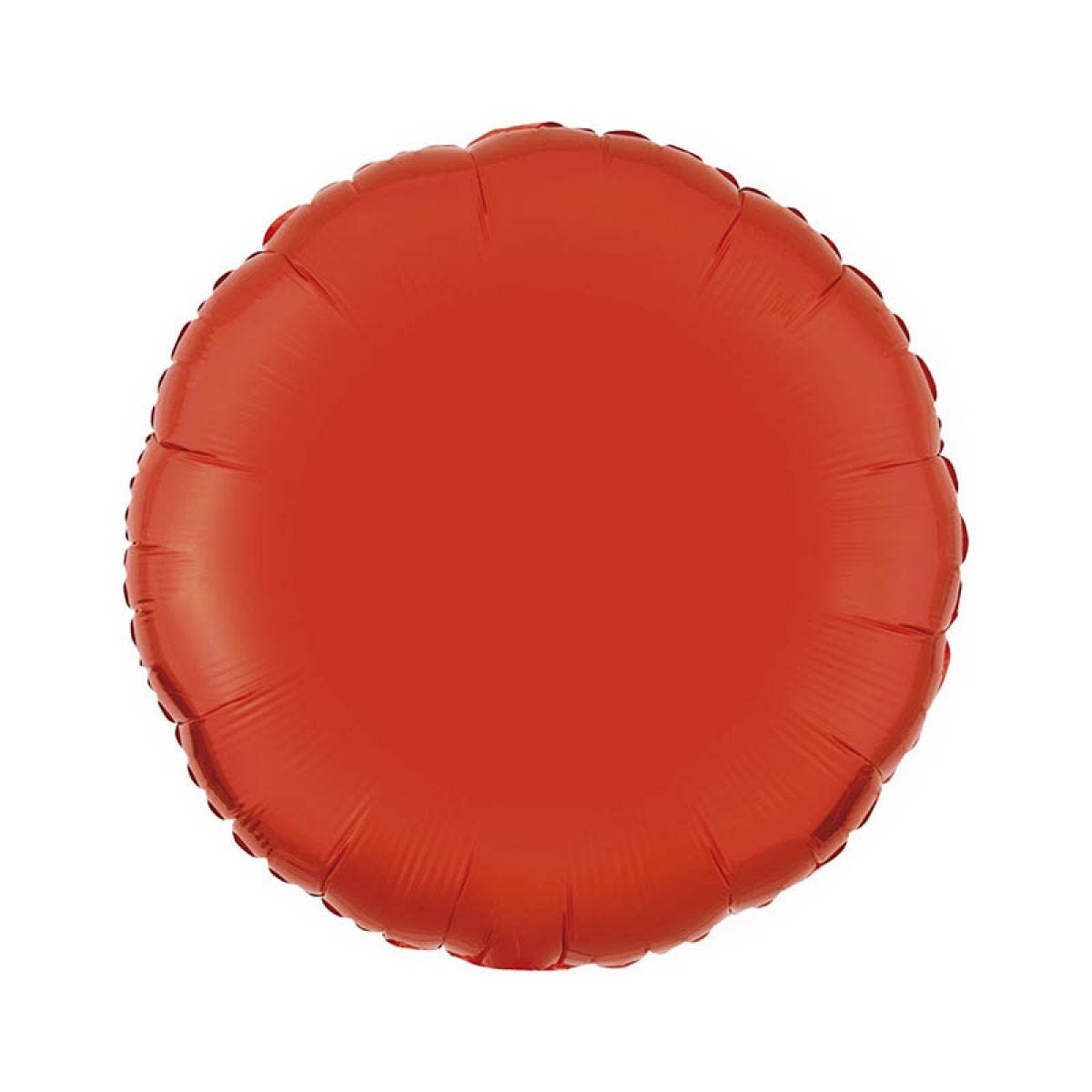 Orange Round Balloon - 18" Foil foil