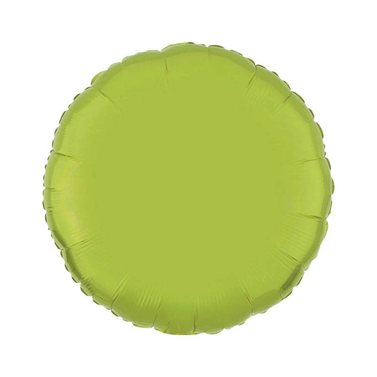 Lime Green Round Balloon - 18" Foil