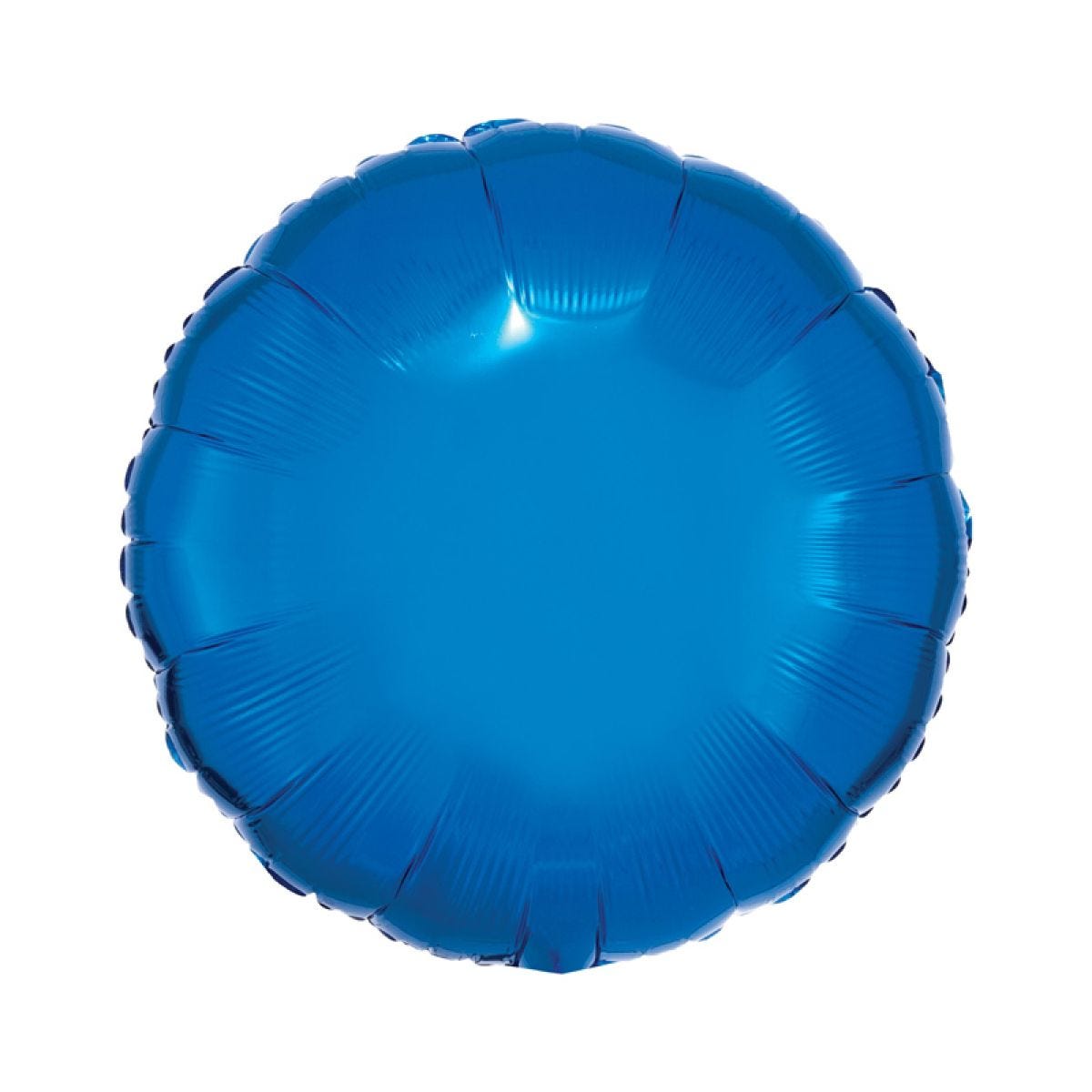 Metallic Blue Round Balloon - 18" Foil (Unpackaged)