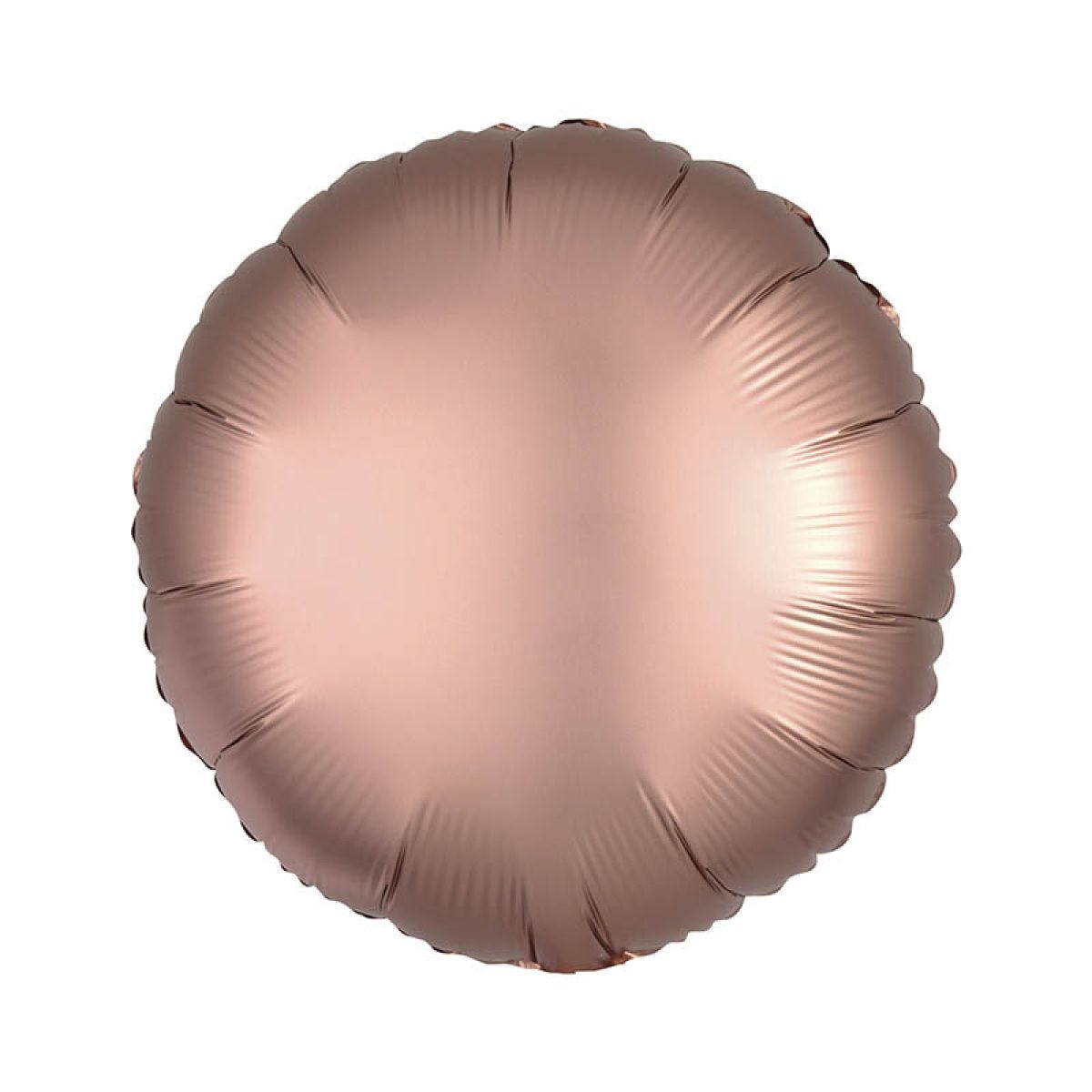 Silk Lustre Rose Gold Copper Round Balloon - 18" Foil (Unpackaged)