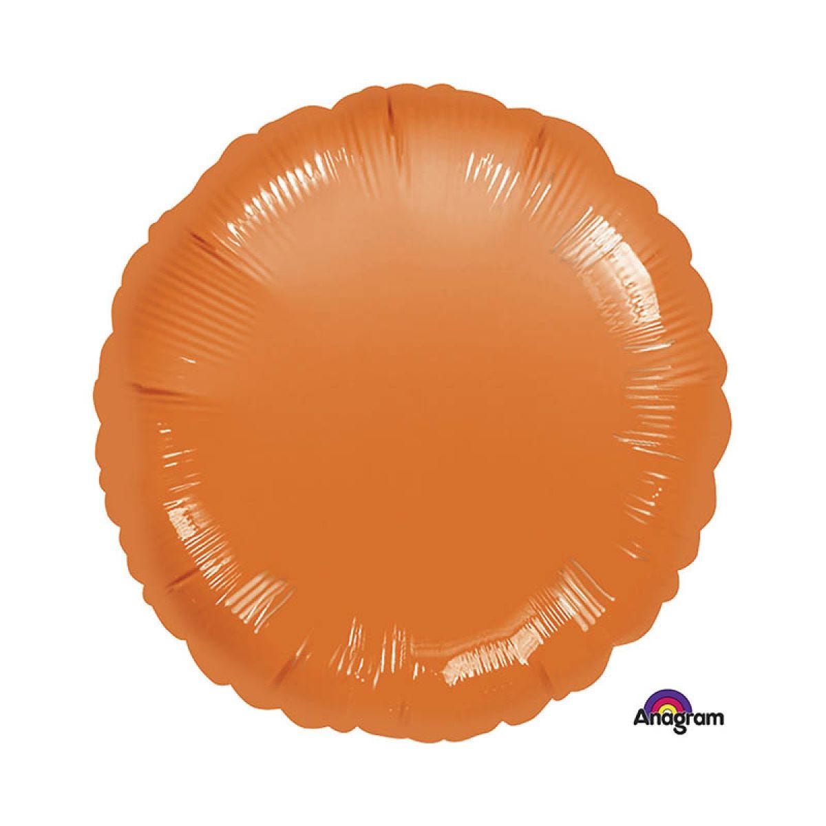 Metallic Orange Round Balloon - 18" Foil