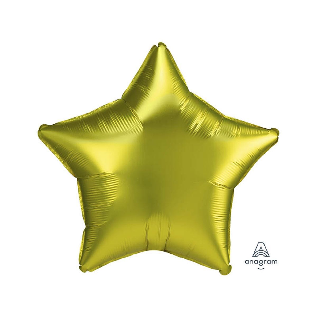 Satin Lemon Star Balloon - 18" Foil