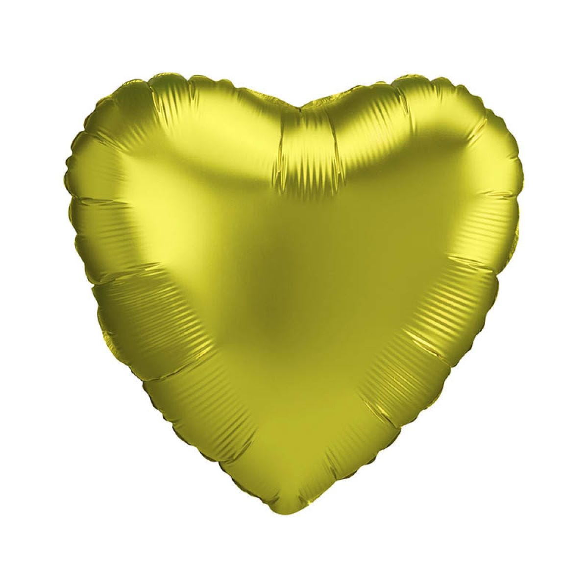 Satin Lemon Heart Balloon - 18" Foil (Unpackaged)