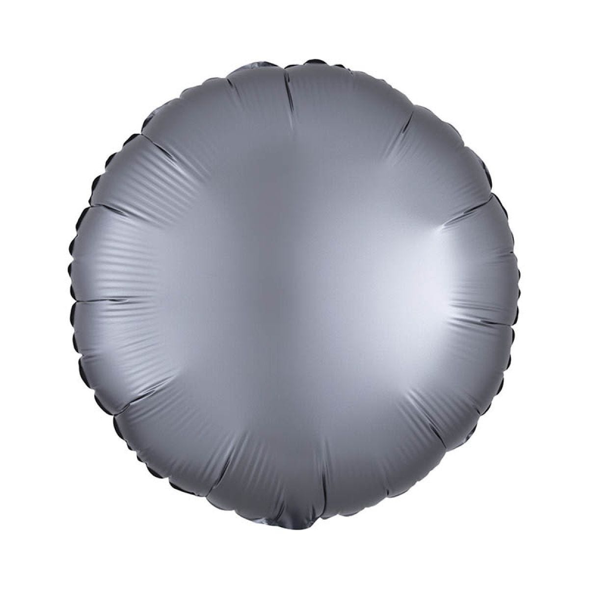 Satin Lux Graphite Round Balloon - 18" Foil