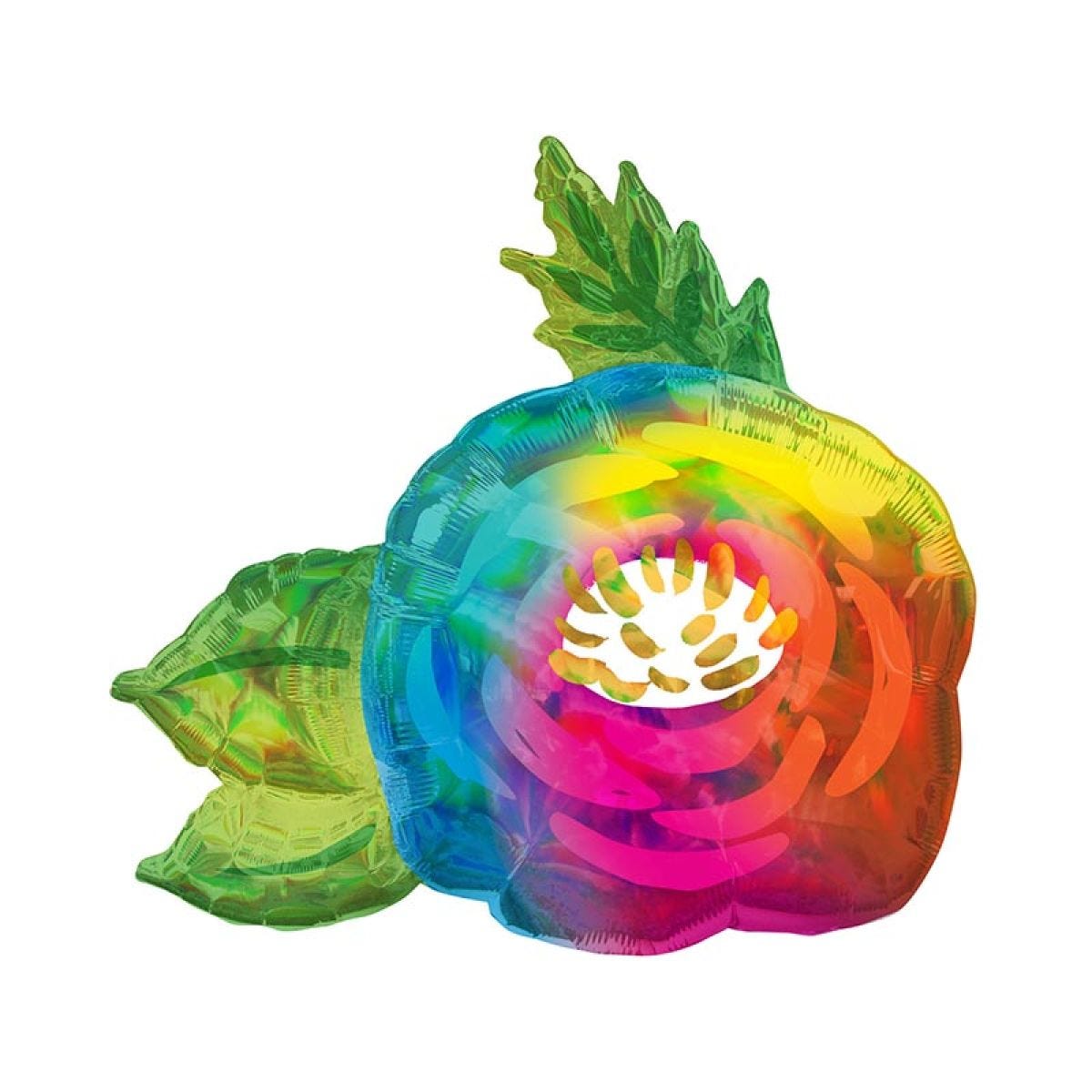 Beautiful Flower Iridescent Supershape Balloon - 30" x 29" Foil