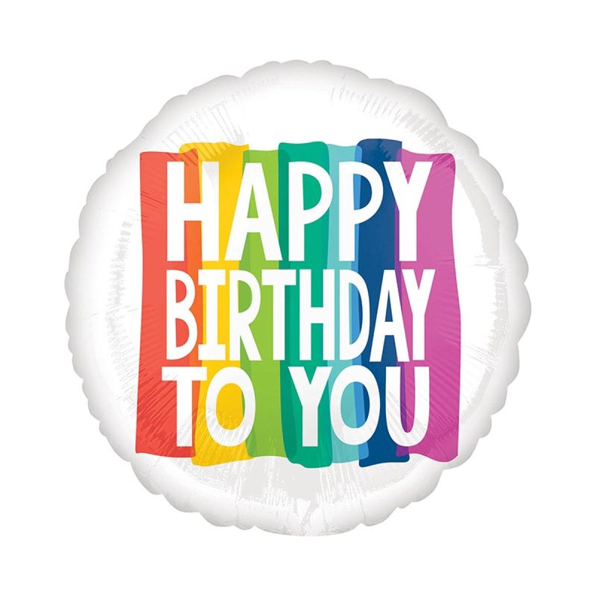 Birthday Rainbow Wishes Jumbo Balloon - 28" Foil