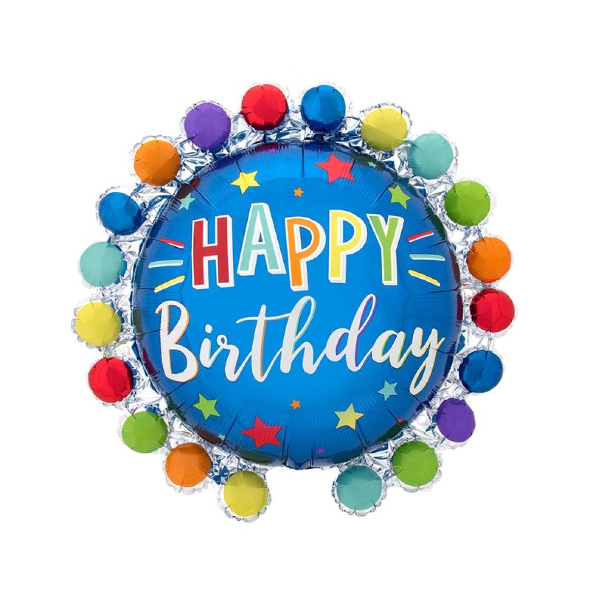 Dot & Circle Supershape Balloon - 25" x 26" Foil