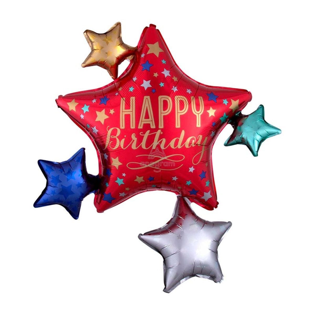 Happy Birthday To You Cluster Supershape Balloon - 32" x 35" Foil