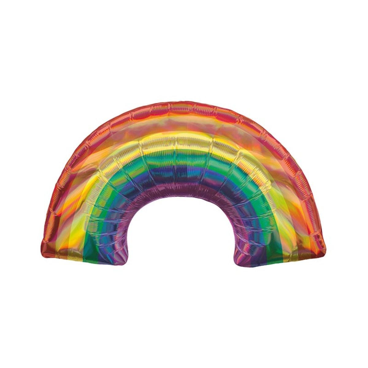 Iridescent Rainbow Supershape Balloon - 32" x 19" Foil