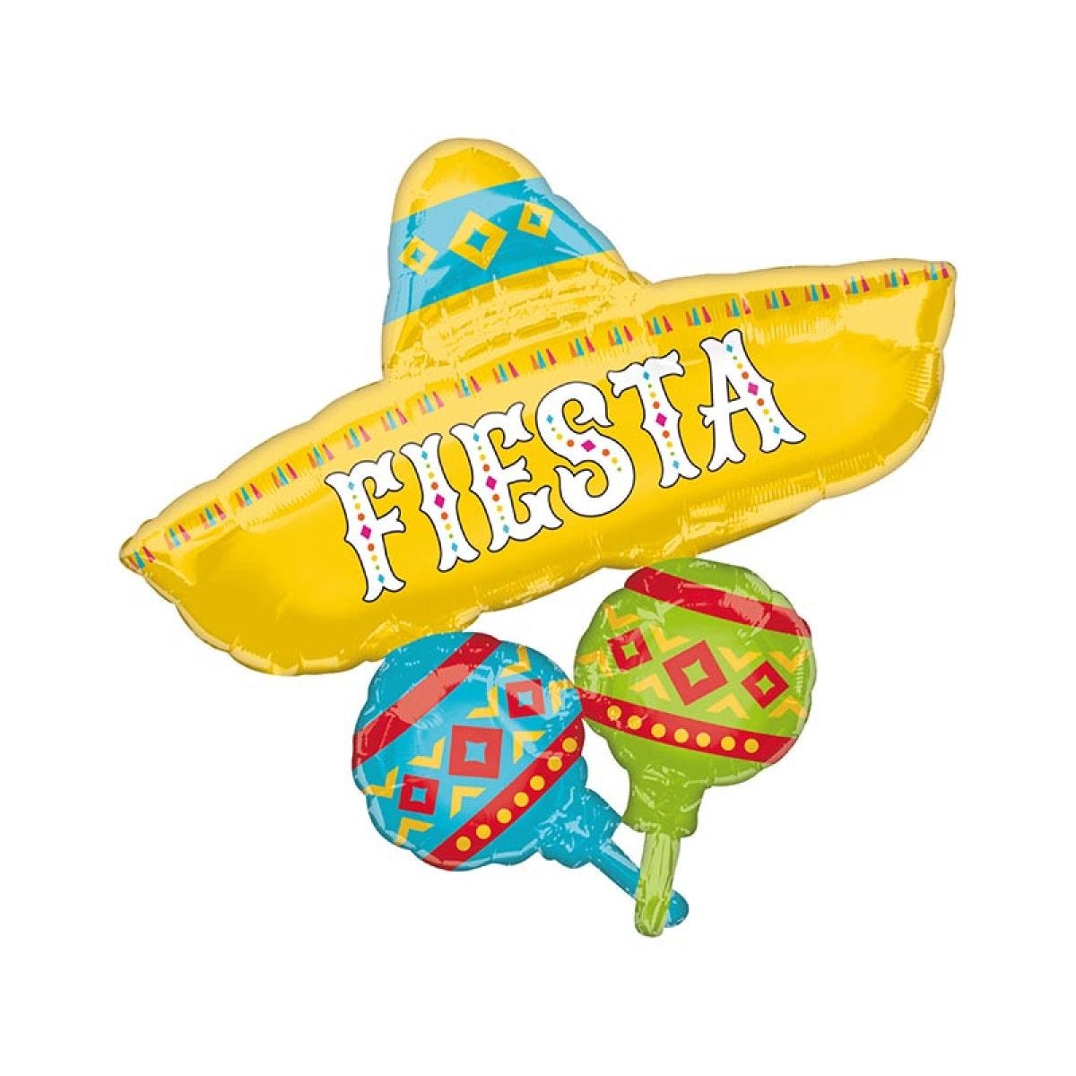 Mexican Fiesta Supershape Balloon - 31" x 32" Foil