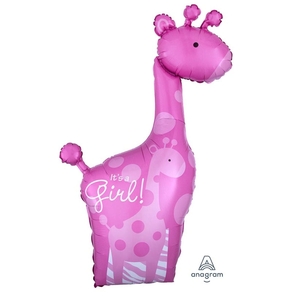 Mom & Baby Girl Giraffes Supershape Balloon - 25" x 42" Foil