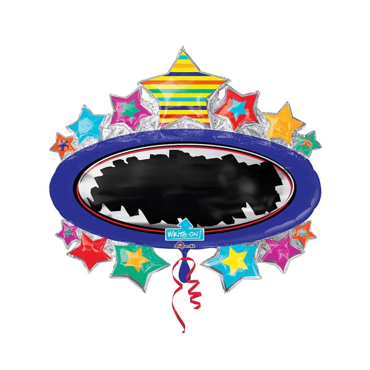 Multi-Stars Write On Supershape Balloon - 31" x 28" Foil
