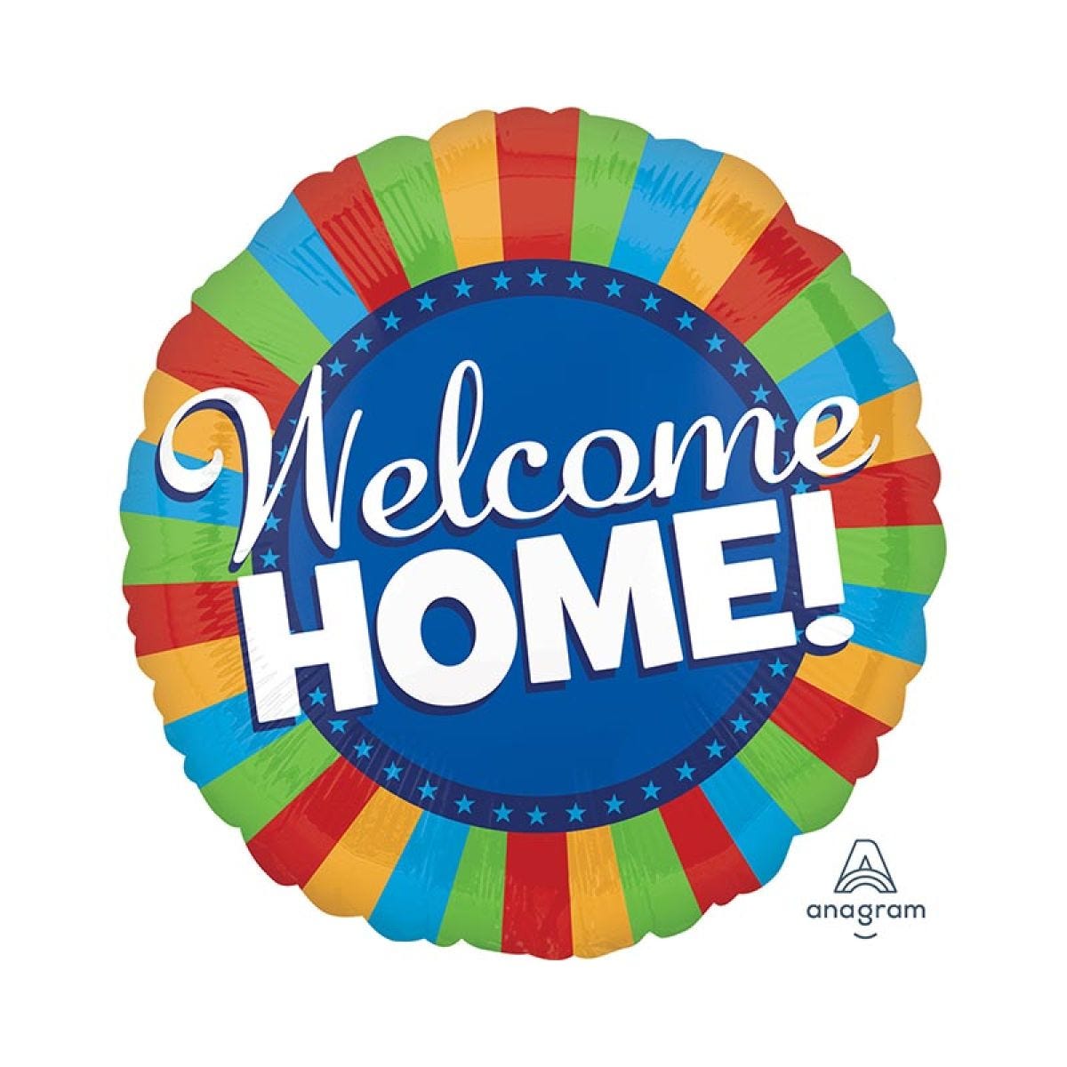 Welcome Home Blitz Foil Balloon
